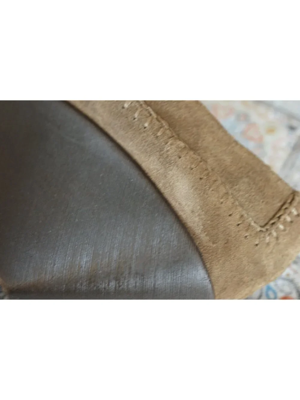 Aerosoles Brown Suede Leather Wedged Loafers Women's Size 8.5 y2k Twee Coquette